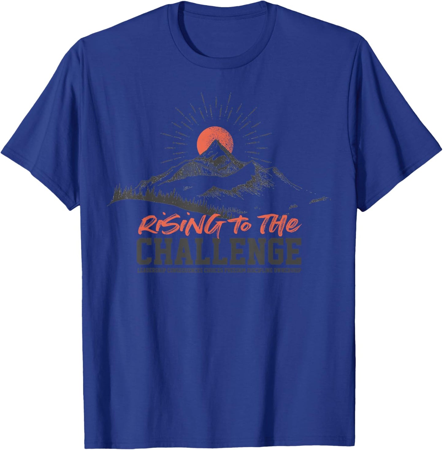 Classical Conversations Rising to the Challenge Mountain T-Shirt - T-Shirt | Royal
