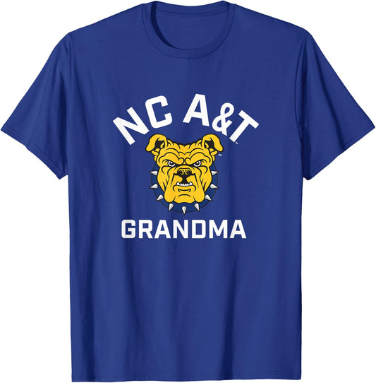 North Carolina A&T State University Aggies Arched Grandma T-Shirt - T-Shirt | Royal