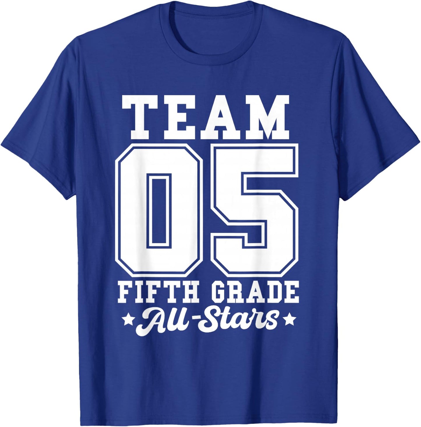 Team 5th Grade All-Stars Back To School Sports Jersey T-Shirt - T-Shirt | Royal