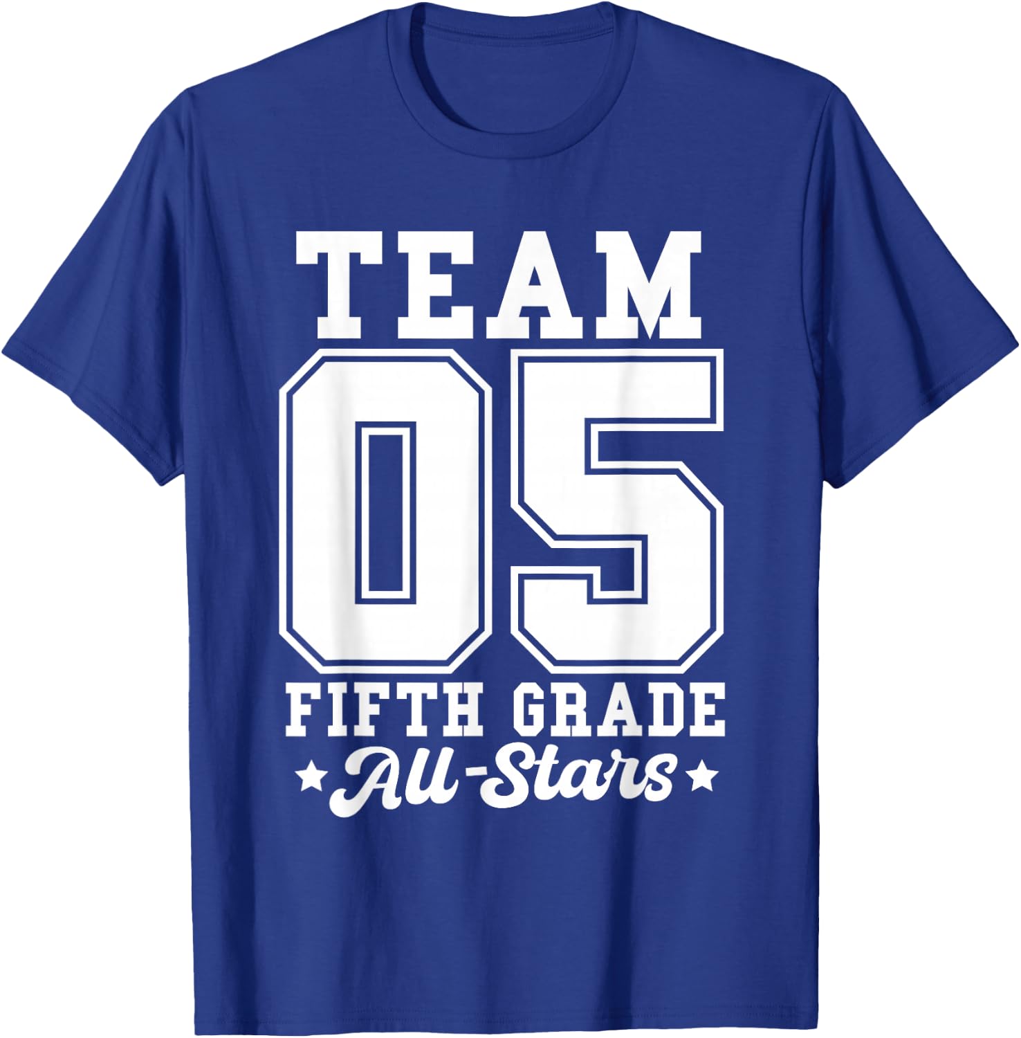 Team 5th Grade All-Stars Back To School Sports Jersey T-Shirt - T-Shirt | Royal