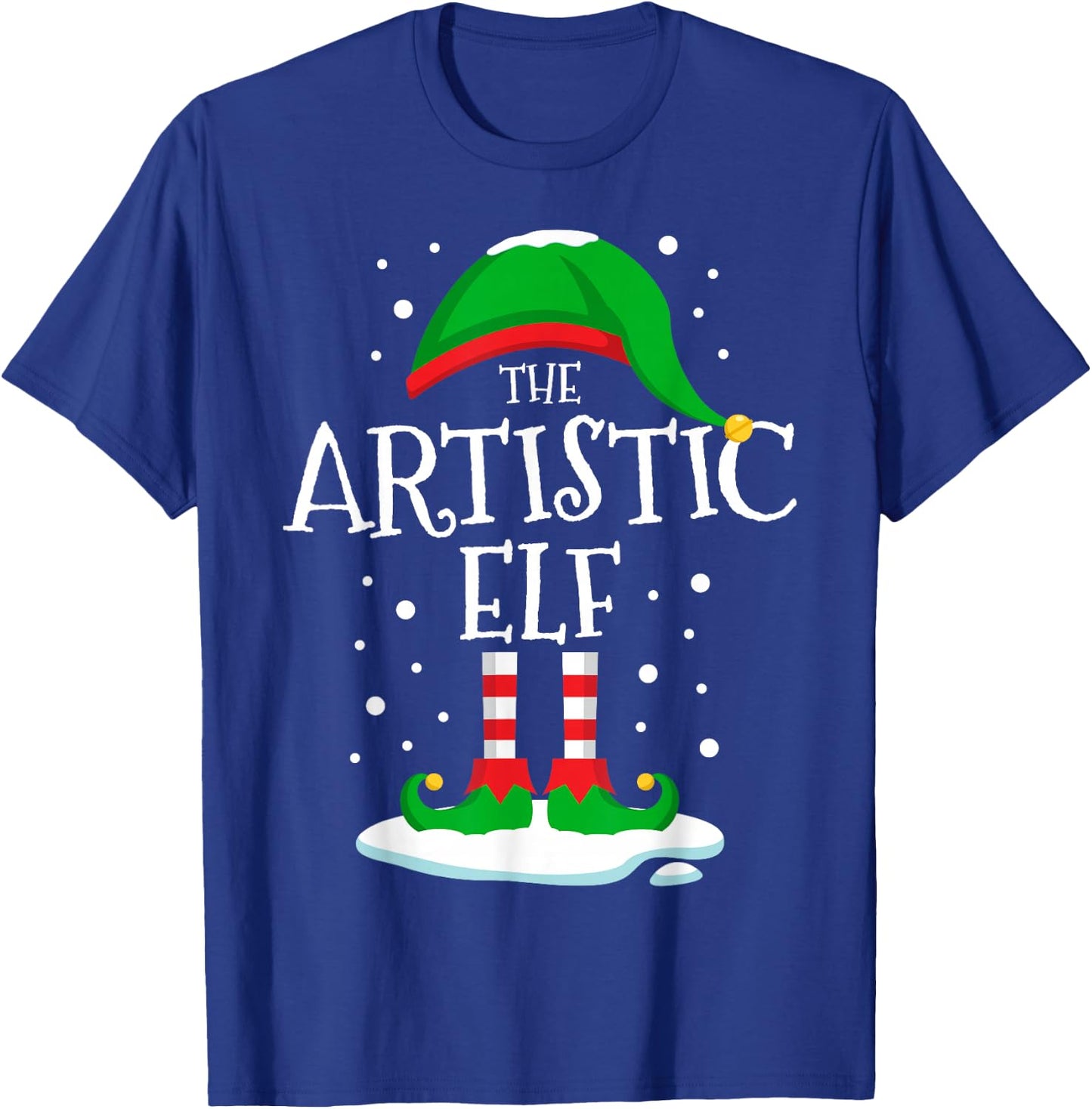 The Artistic Elf Christmas Family Matching Xmas Art Funny T-Shirt - T-Shirt | Royal