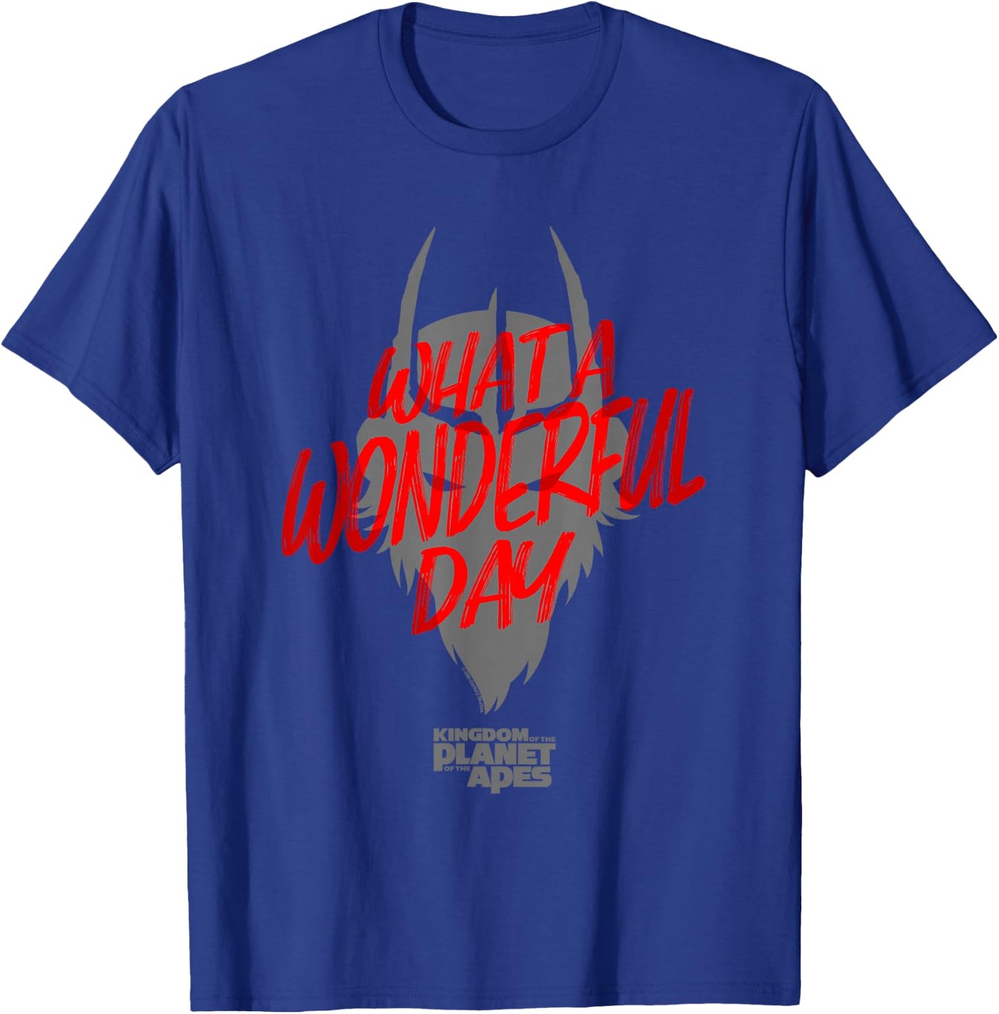Kingdom of the Planet of the Apes Wonderful Day Red Letter T-Shirt - T-Shirt | Royal