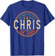 CHRIS The Man The Myth The Legend Vintage Personalized T-Shirt - T-Shirt | Royal