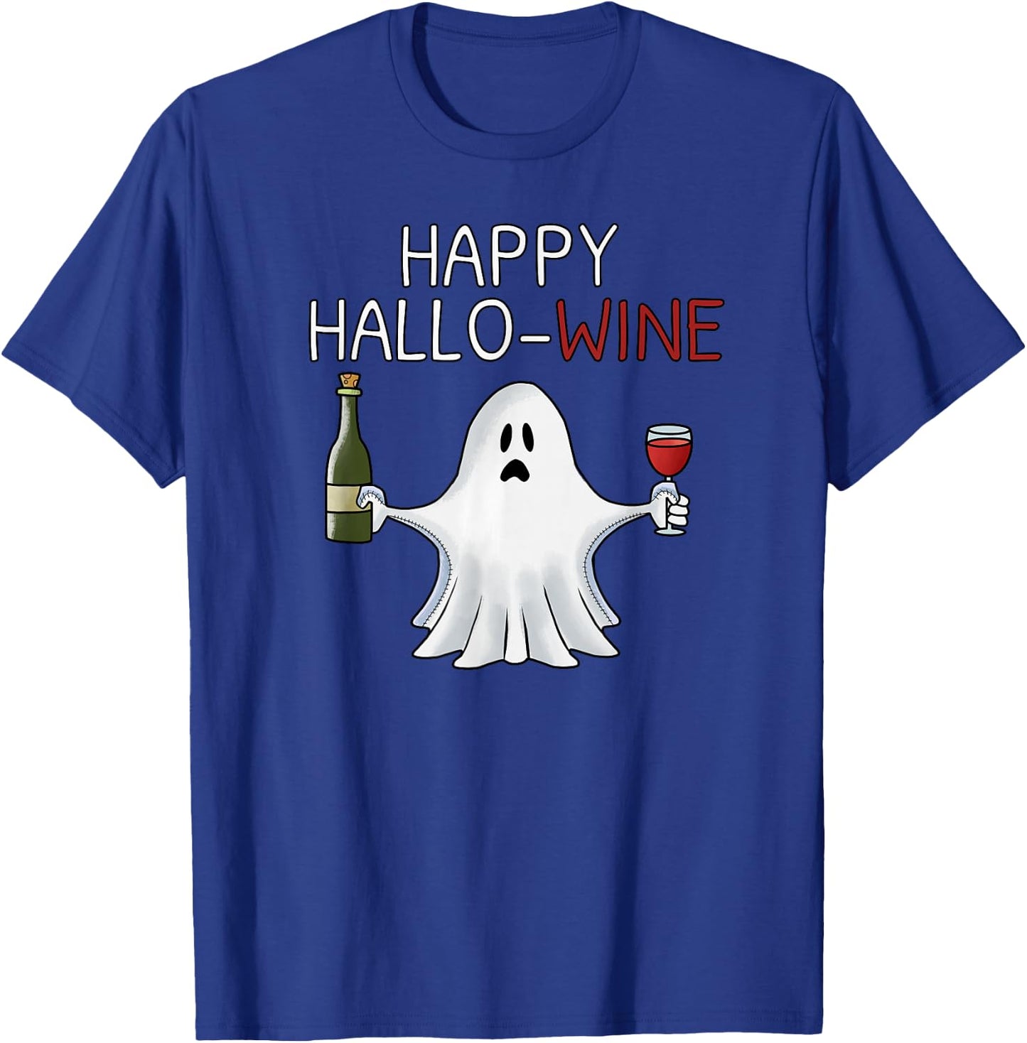 Halloween Wine Happy Hallo-Wine T-Shirt - T-Shirt | Royal