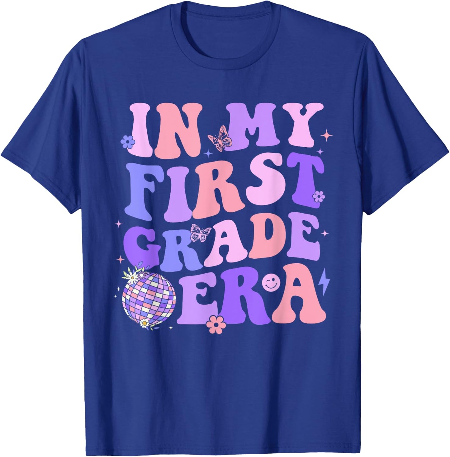 In My First Grade Era 1st Grade Girls Teacher Back To School T-Shirt - T-Shirt | Royal