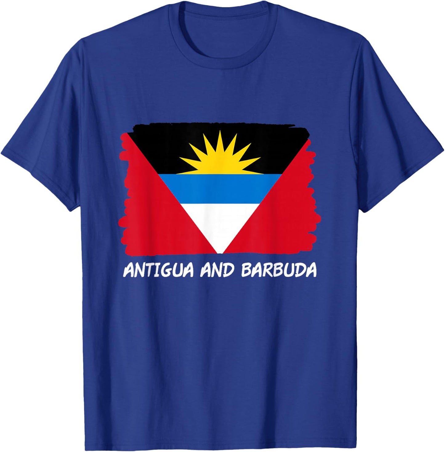 Antigua and Barbuda Flag T-Shirt - T-Shirt | Royal