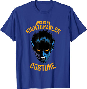 Marvel X-Men Halloween This is My Nightcrawler Costume T-Shirt - T-Shirt | Royal