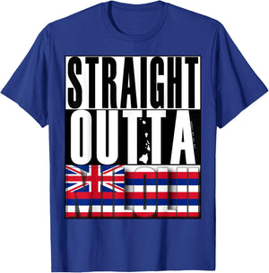 Straight Outta Milolii by Hawaii Nei All Day T-Shirt - T-Shirt | Royal