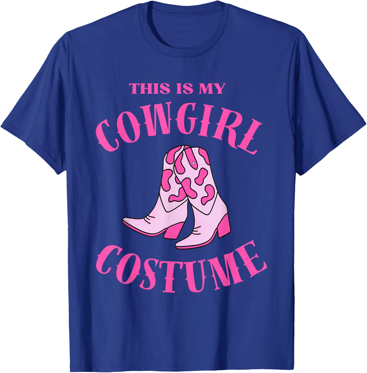 This Is My Cowgirl Costume Women Western Cowboy Rodeo T-Shirt - T-Shirt | Royal