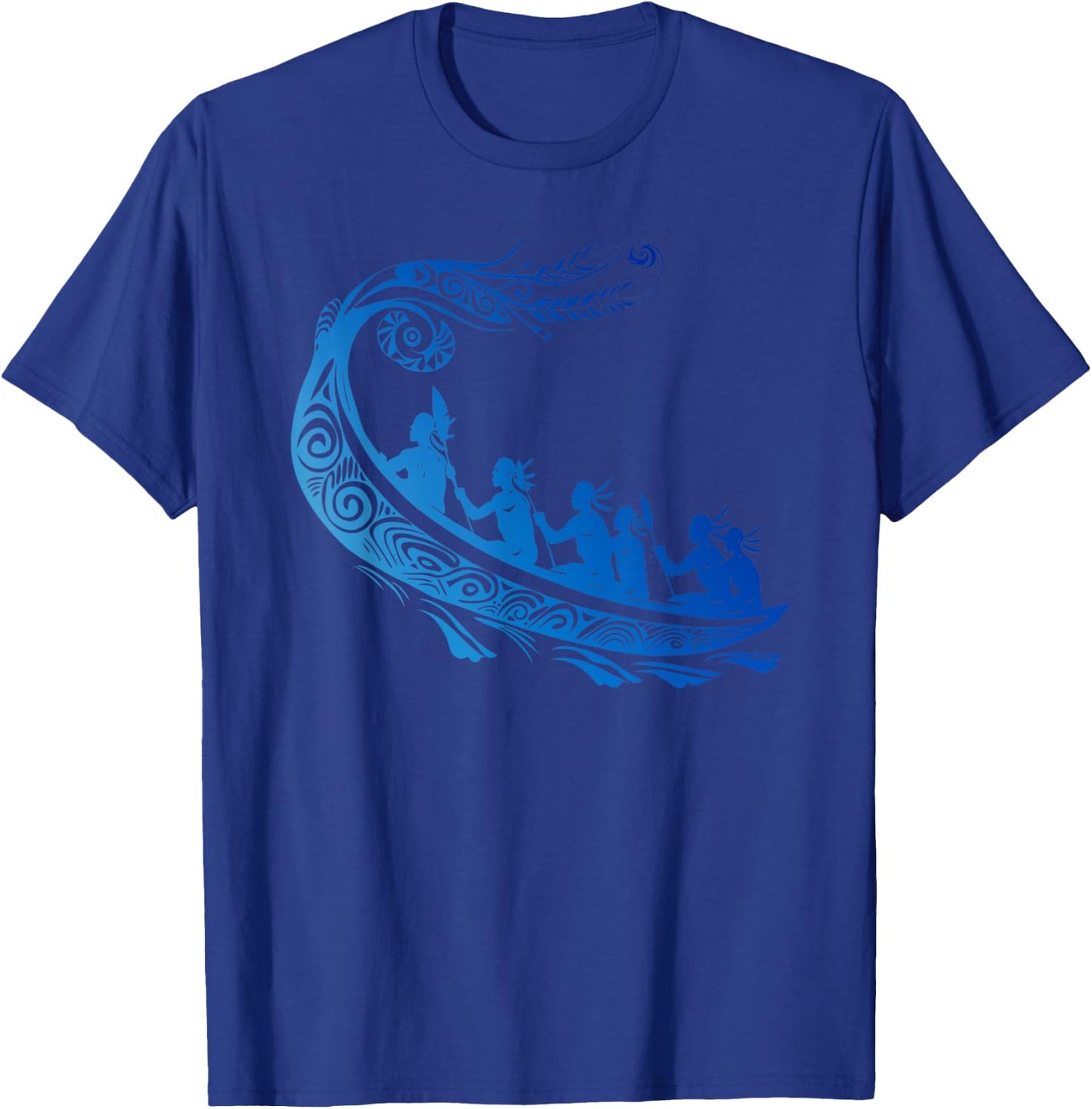 Tribal Hawaiian Outrigger Canoe Shirt - Hawaiian Tribal T-Shirt - T-Shirt | Royal