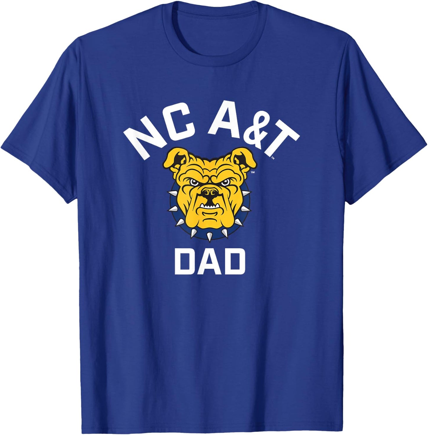 North Carolina A&T State University Aggies Arched Dad T-Shirt - T-Shirt | Royal