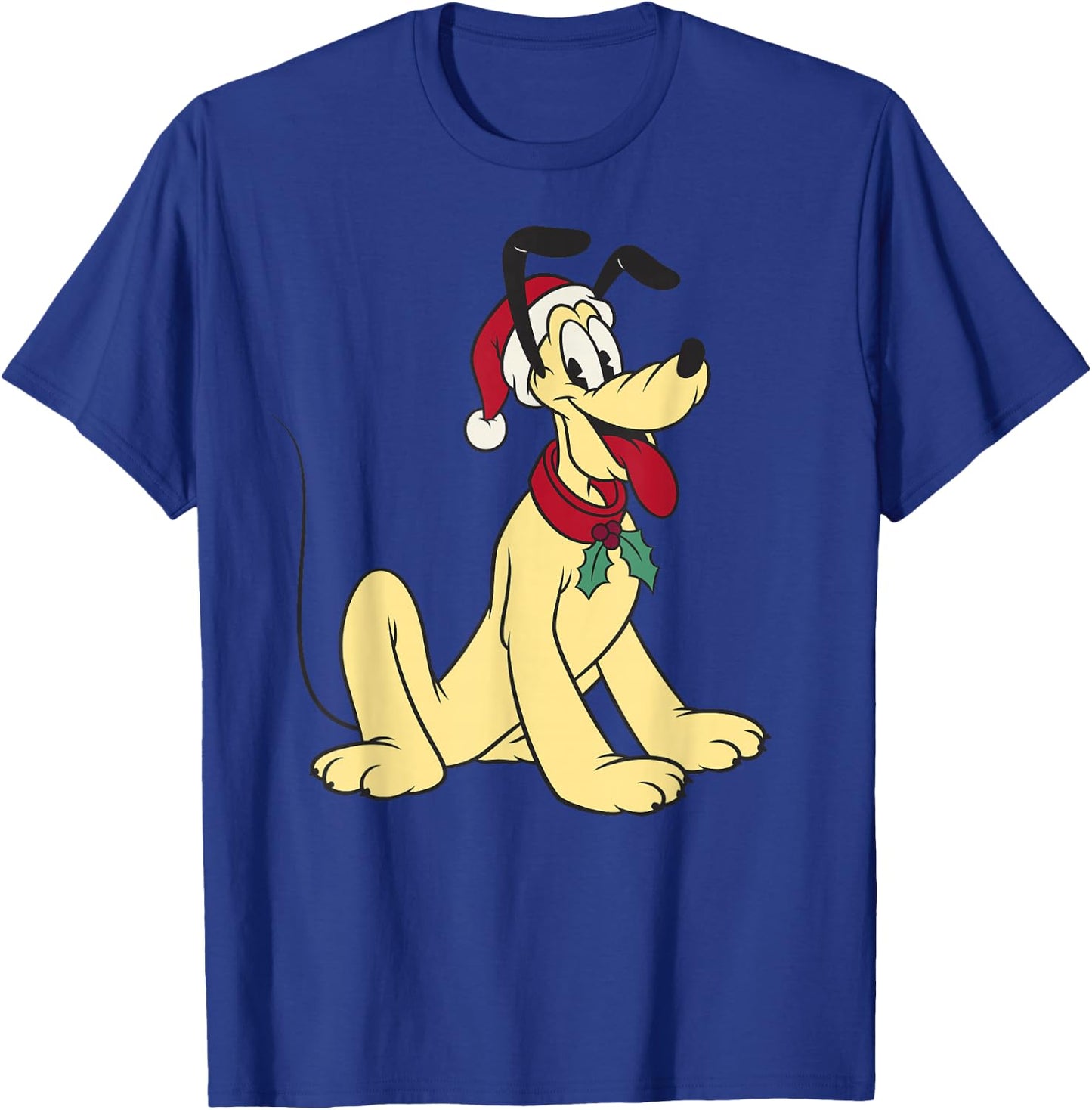 Disney Mickey & Friends Christmas Pluto Classic Portrait T-Shirt - T-Shirt | Royal