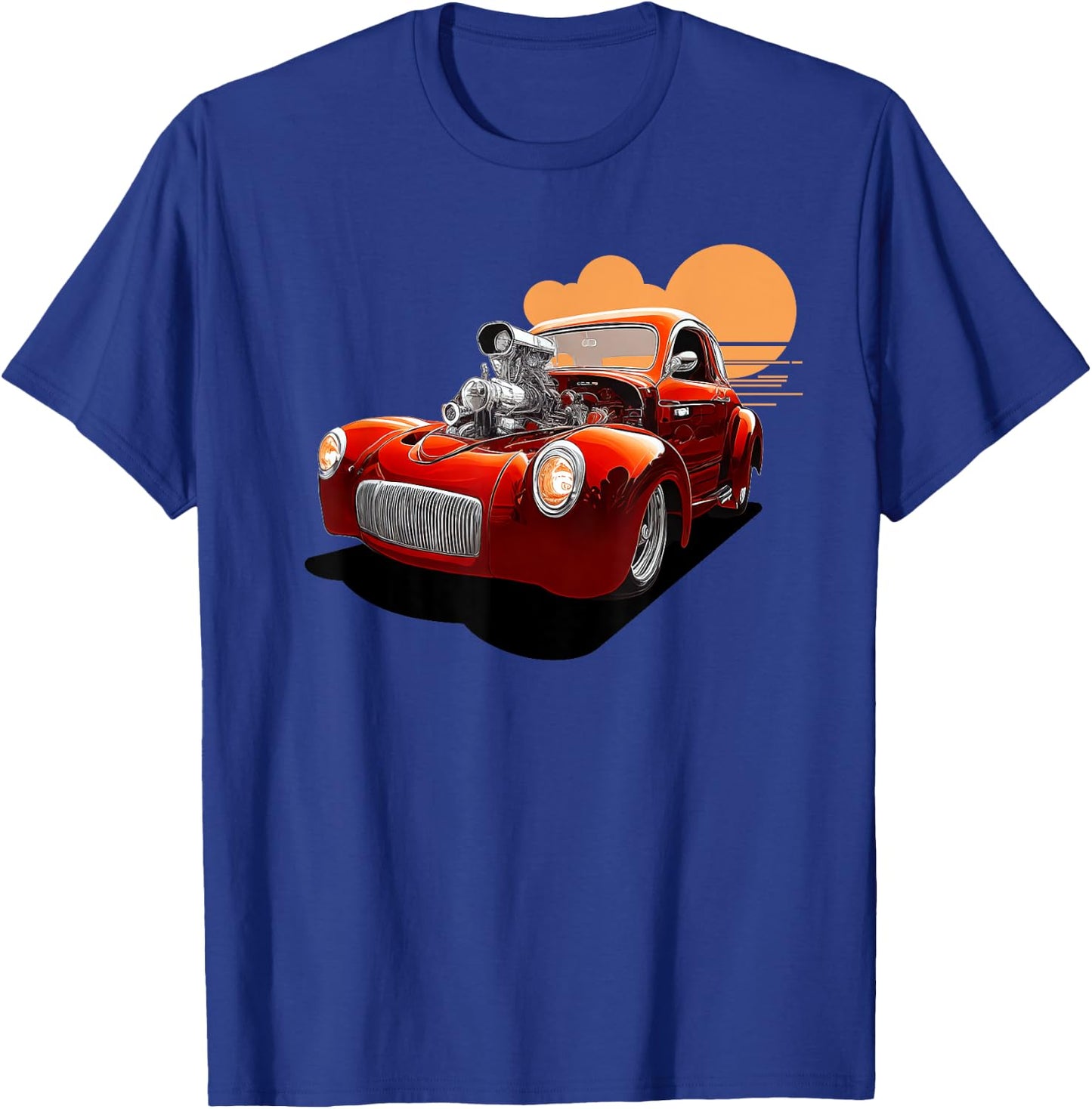 WIld Willy Coup - Drag Street Rod Cruiser T-Shirt - T-Shirt | Royal