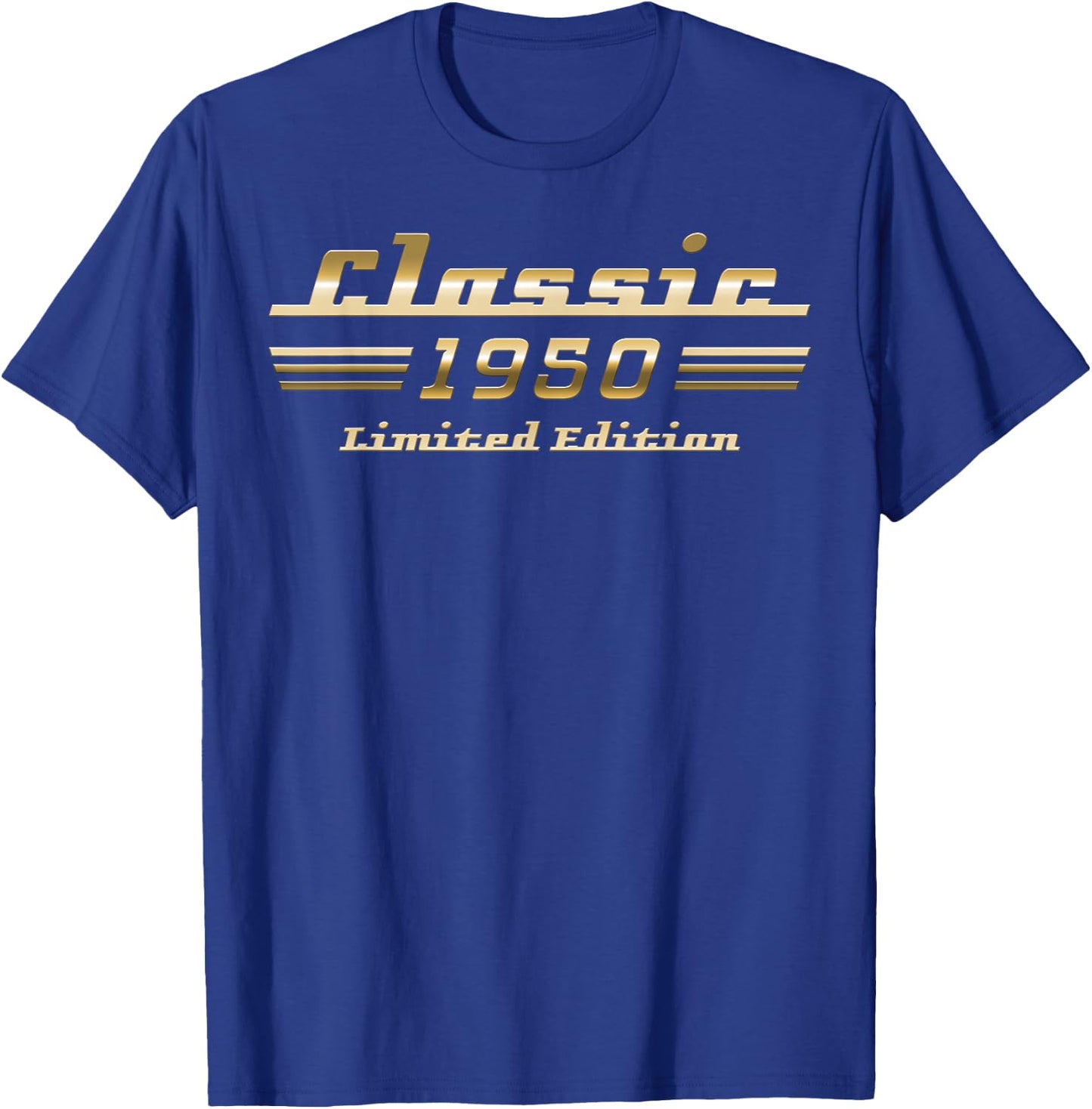 Classic 1950 Limited Edition Classic Car 75th Birthday T-Shirt - T-Shirt | Royal