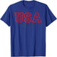 4th Of July Patriotic US Flag USA Est 1776 America Men women T-Shirt - T-Shirt | Royal