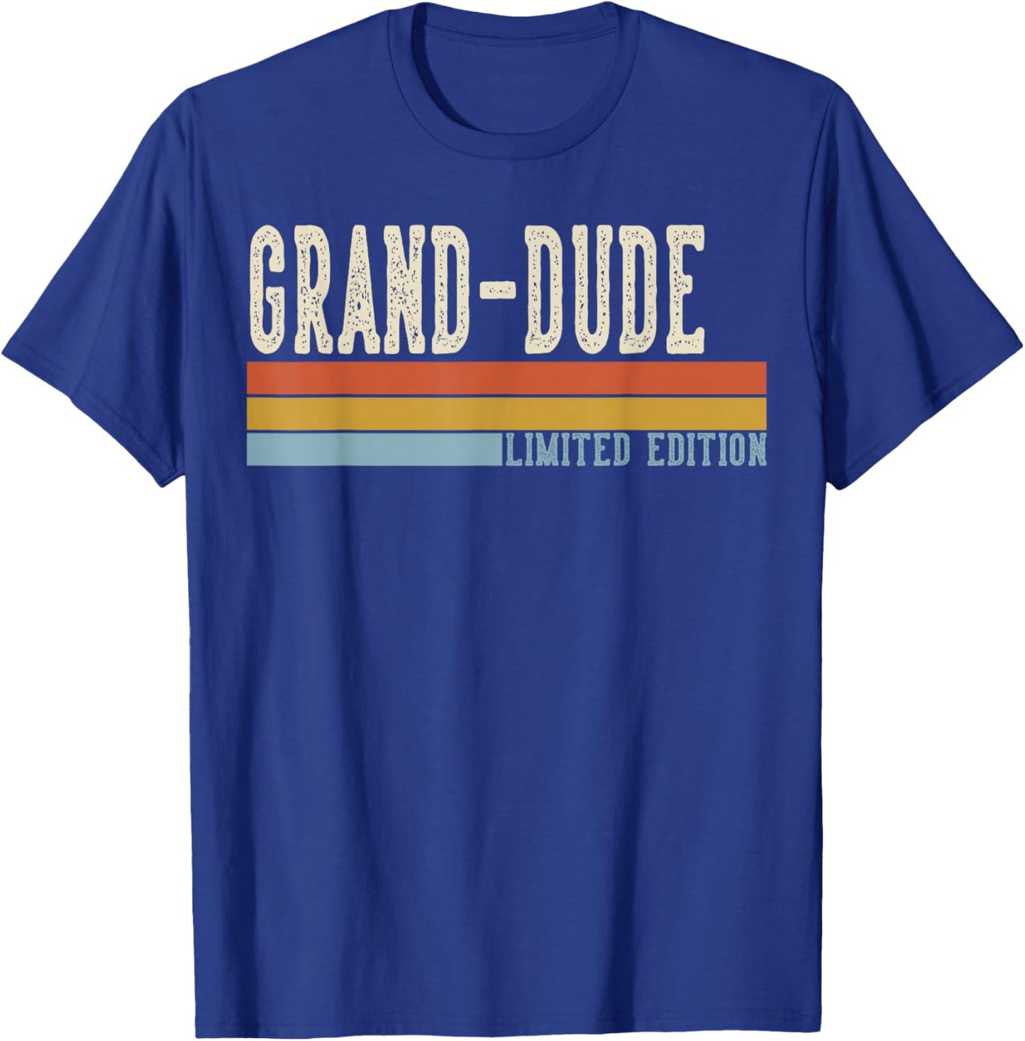Grand-Dude Vintage Grandpa Retro Fathers Day T-Shirt - T-Shirt | Royal