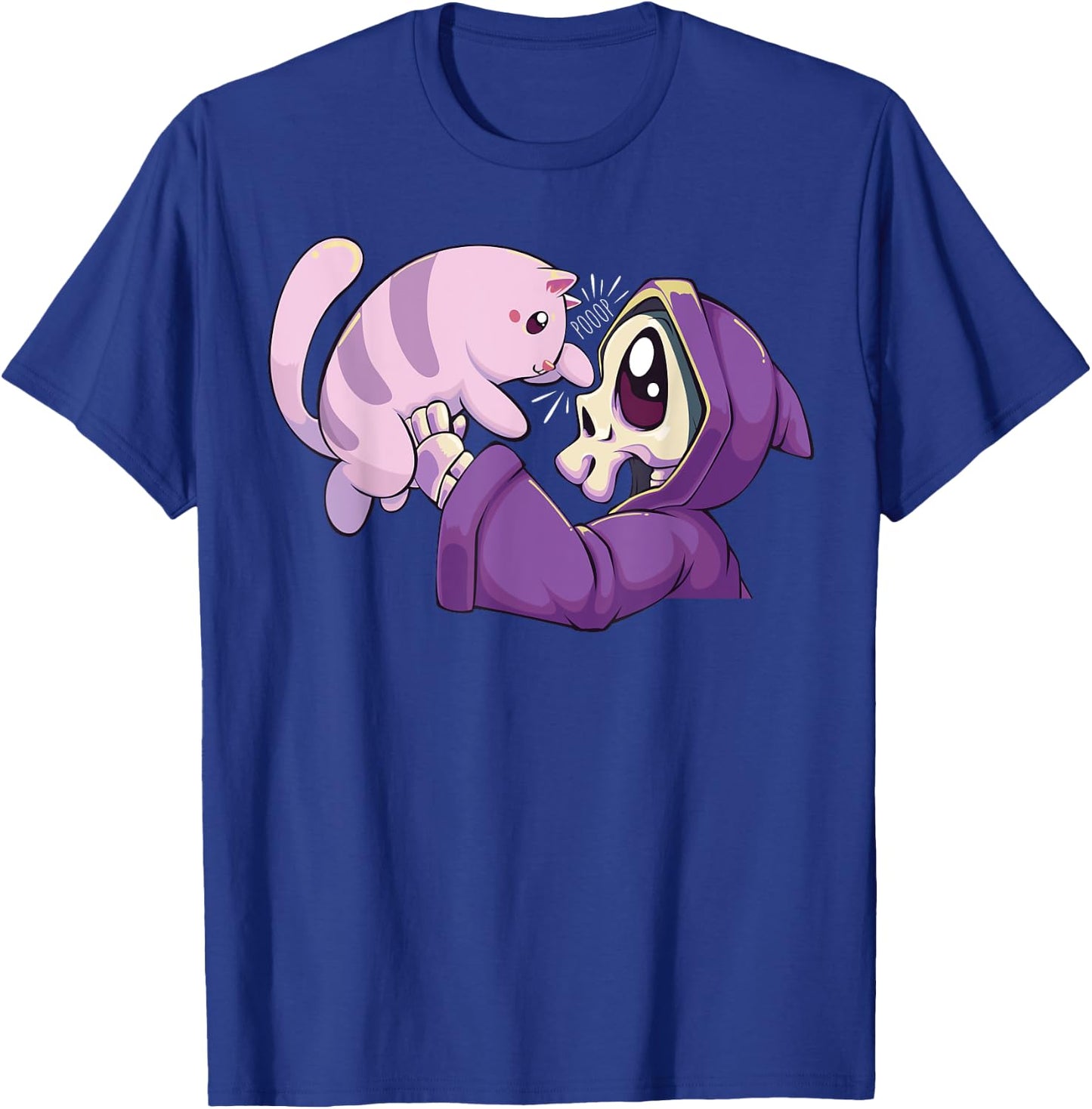 Pastel Goth Kawaii Reaper and Cat Women T-Shirt - T-Shirt | Royal