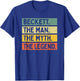 Beckett The Man The Myth The Legend Funny Personalized Quote T-Shirt - T-Shirt | Royal