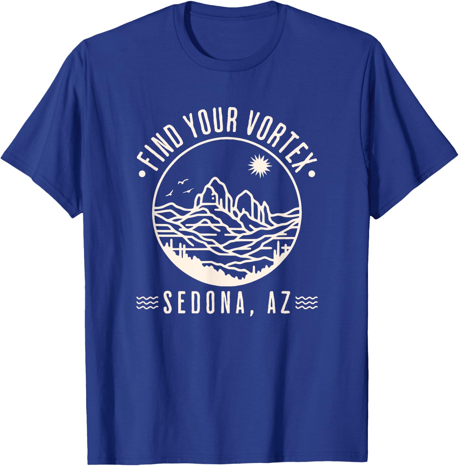 Sedona Arizona Wellness Vortex Spiritual Hiking Trip Health T-Shirt - T-Shirt | Royal