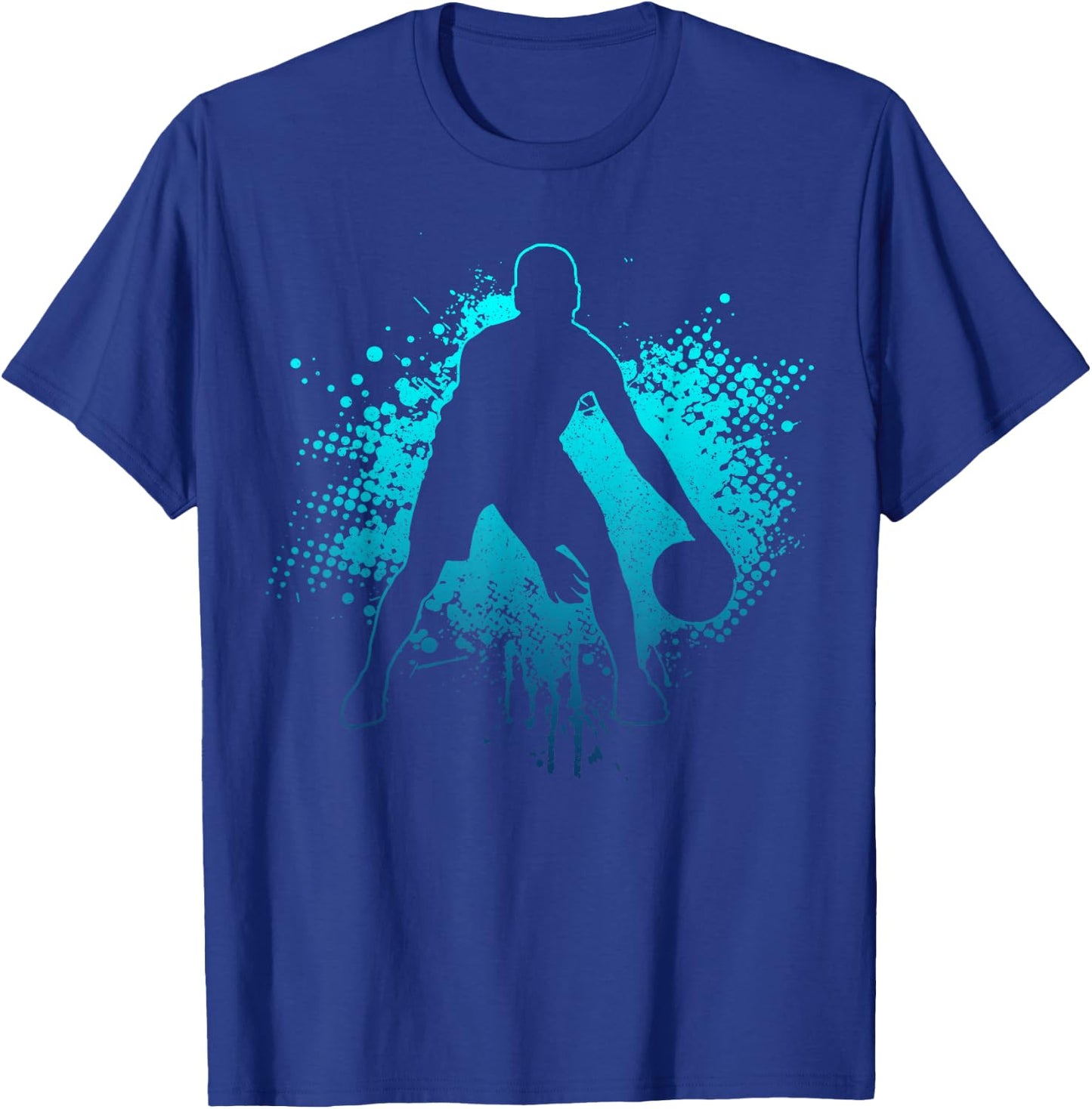 Basketball Vintage Bball Player Coach Sports Baller T-Shirt - T-Shirt | Royal