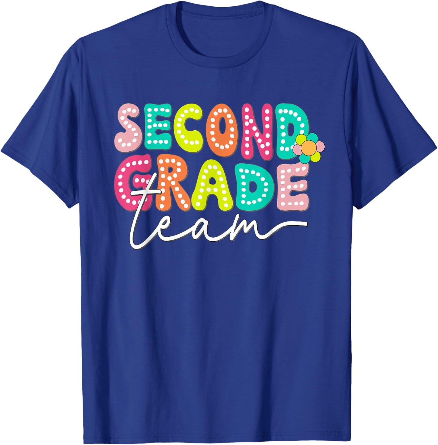 Second Grade Team Teacher Back To School 2nd Grade Squad T-Shirt - T-Shirt | Royal