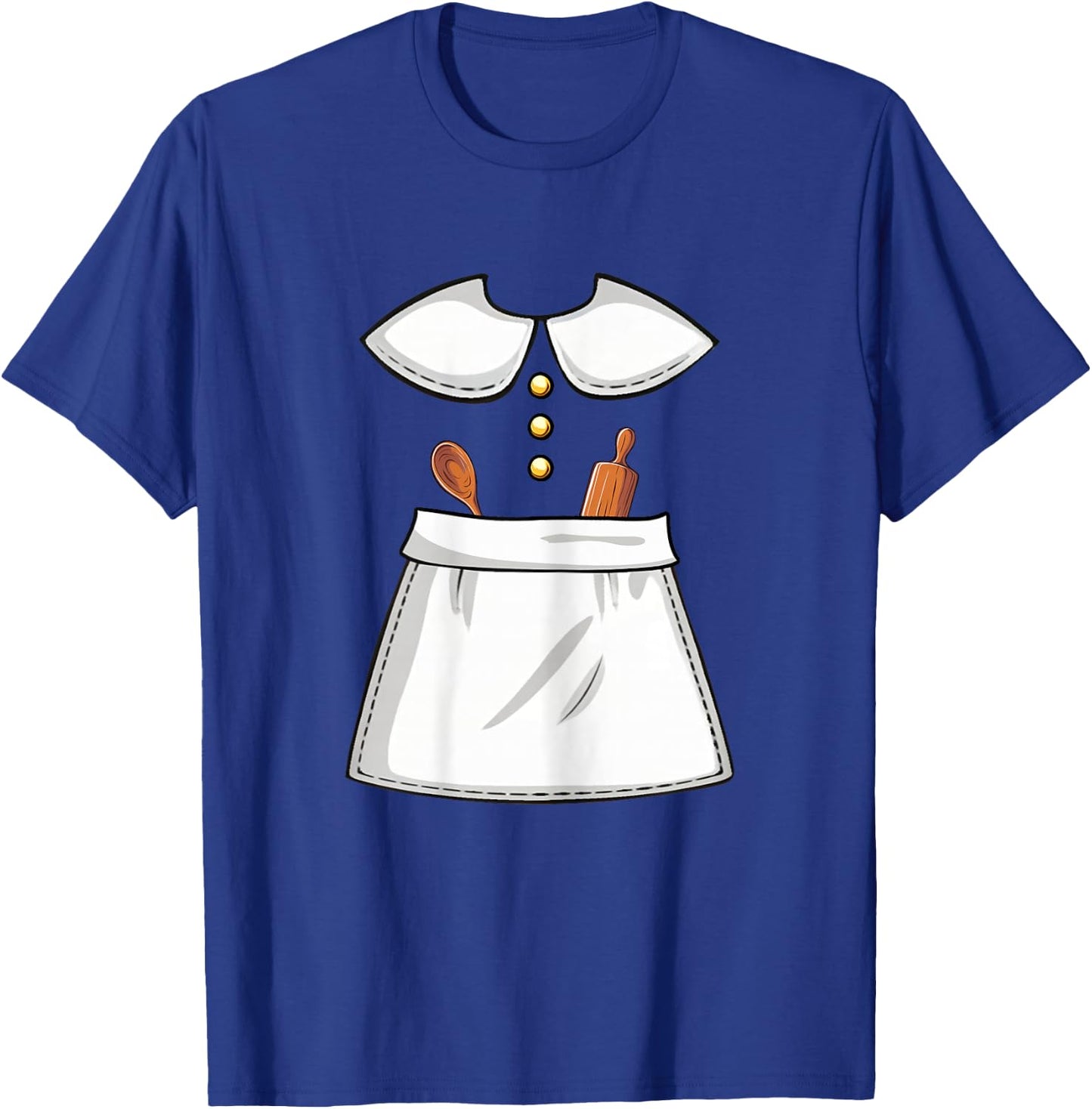 Pilgrim Costume Lady Thanksgiving Turkey Day Women Girls T-Shirt - T-Shirt | Royal
