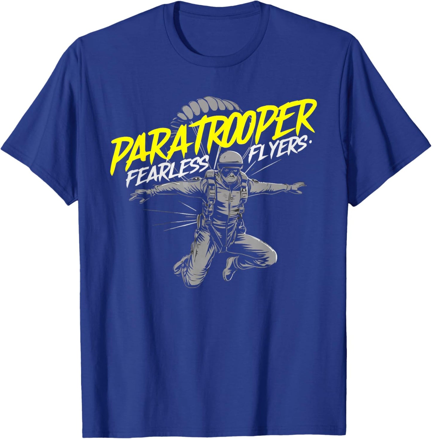 Airborne Paratrooper Military Soldier Parachute T-Shirt - T-Shirt | Royal