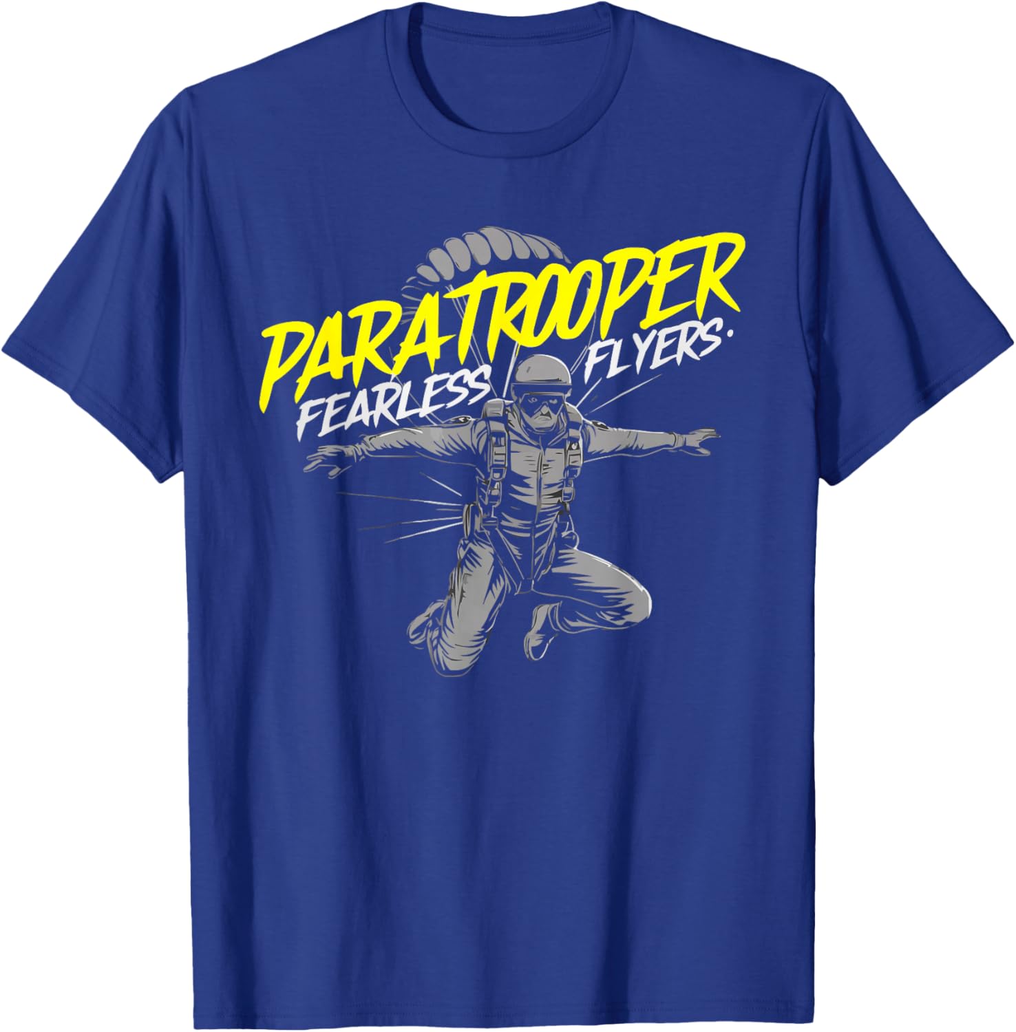 Airborne Paratrooper Military Soldier Parachute T-Shirt - T-Shirt | Royal