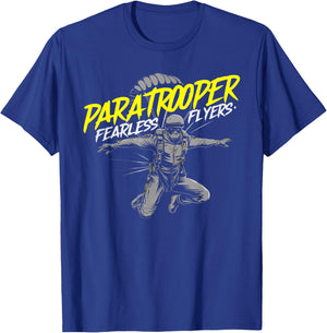 Airborne Paratrooper Military Soldier Parachute T-Shirt - T-Shirt | Royal