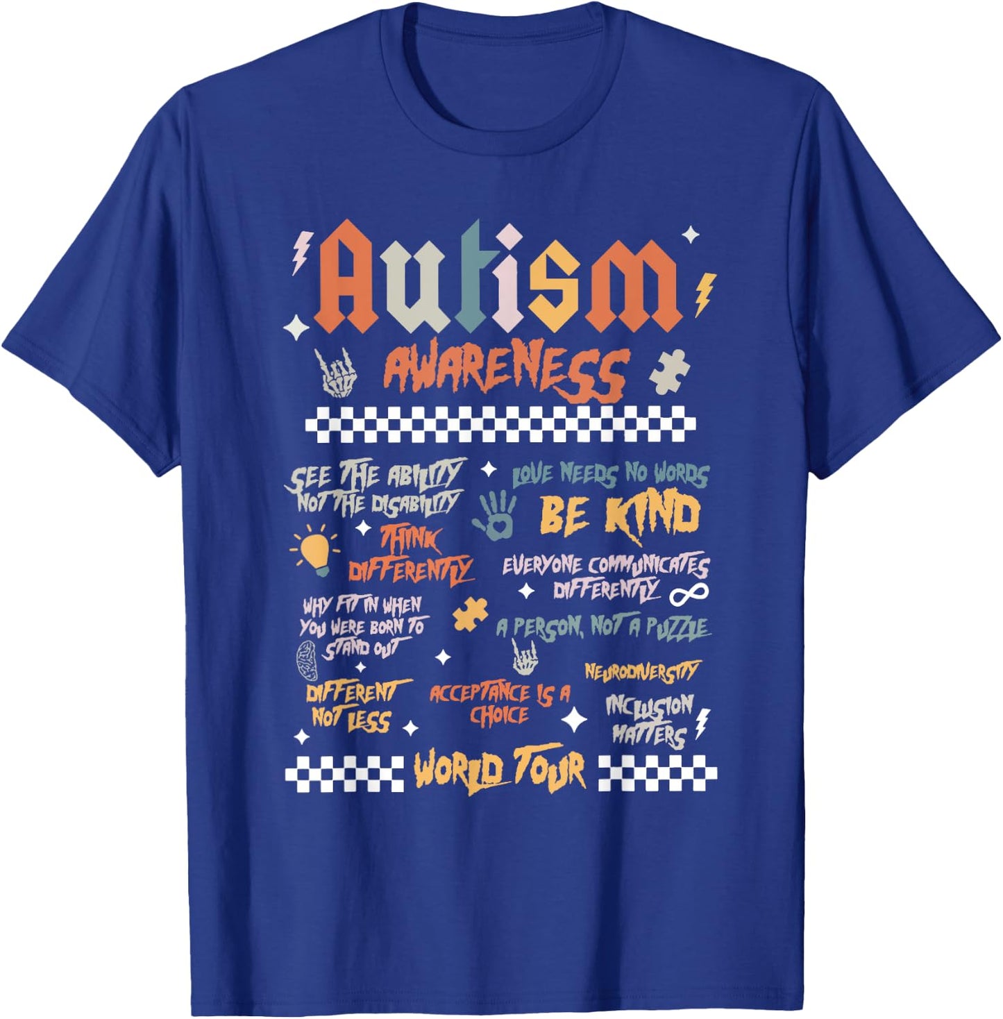 Autism World Tour T-Shirt - T-Shirt | Royal