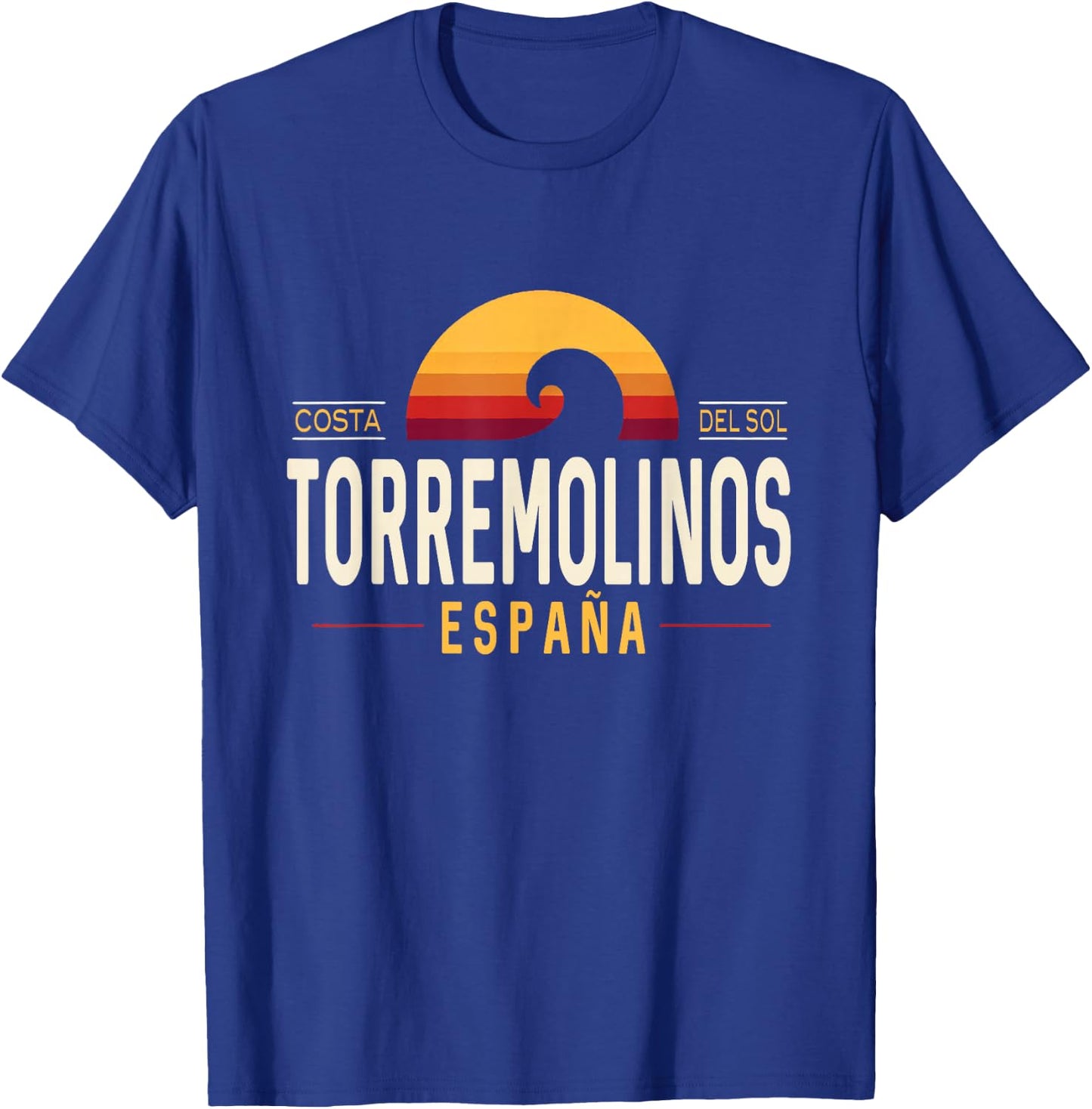 Torremolinos Spain | Torremolinos Costa del Sol España Wave T-Shirt - T-Shirt | Royal