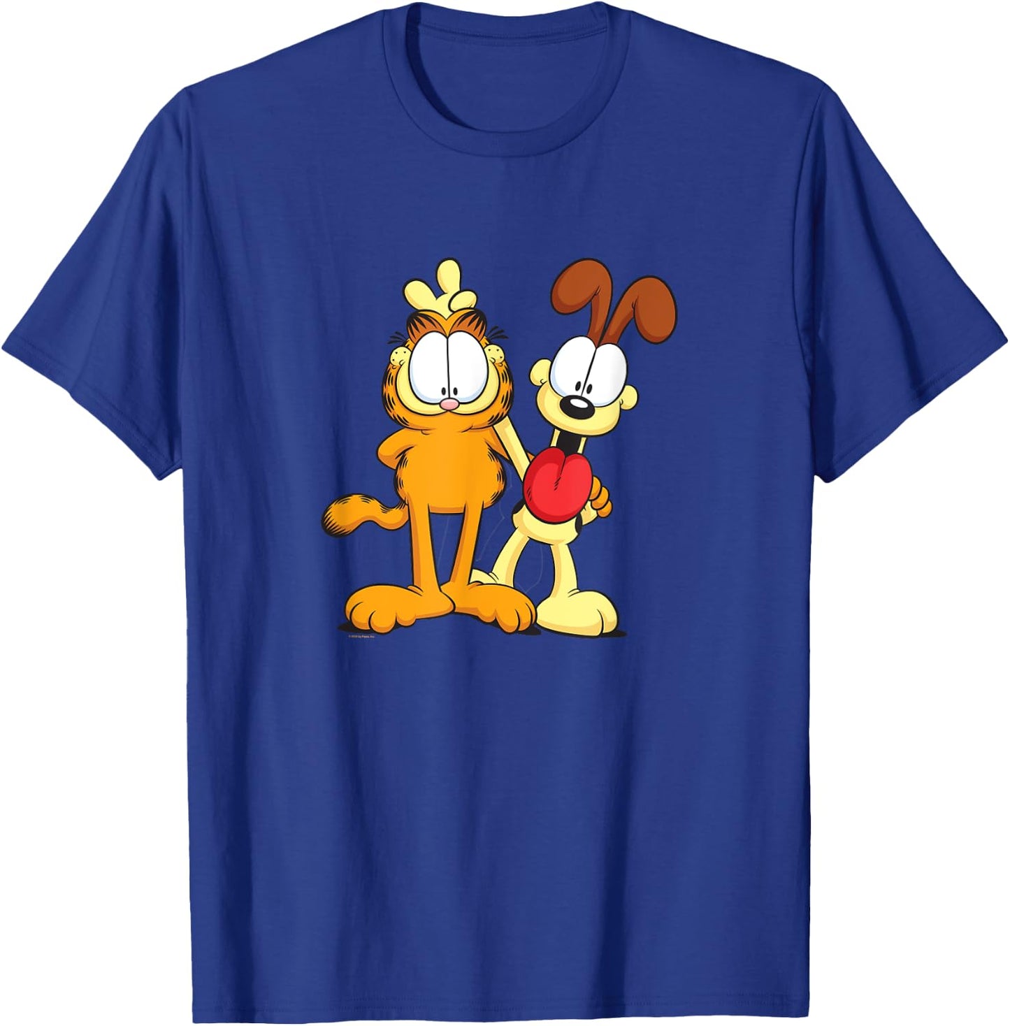 Garfield Classic Odie Smiling Happy Photo Pose Bunny Ears T-Shirt - T-Shirt | Royal