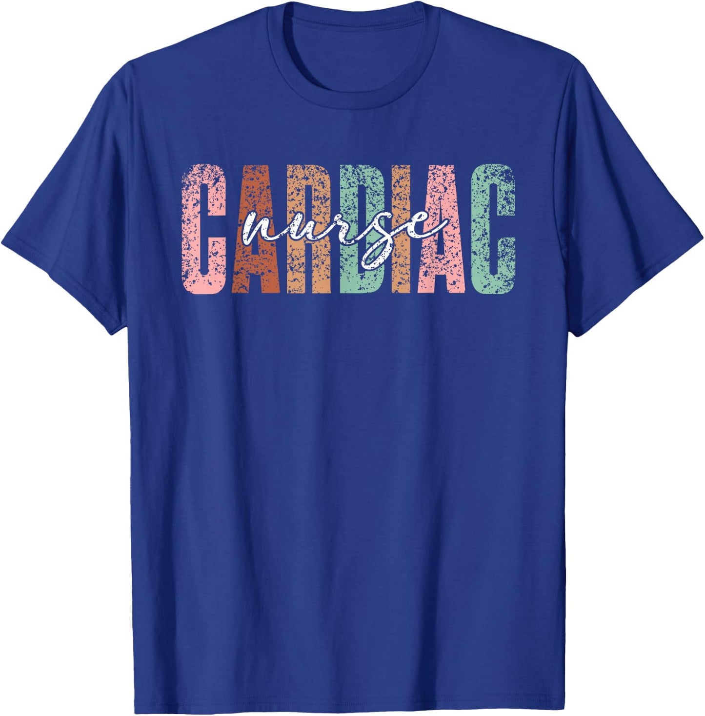 Cardiac Nurse Nursing Cardiology Heart Cardiac Nurse T-Shirt - T-Shirt | Royal