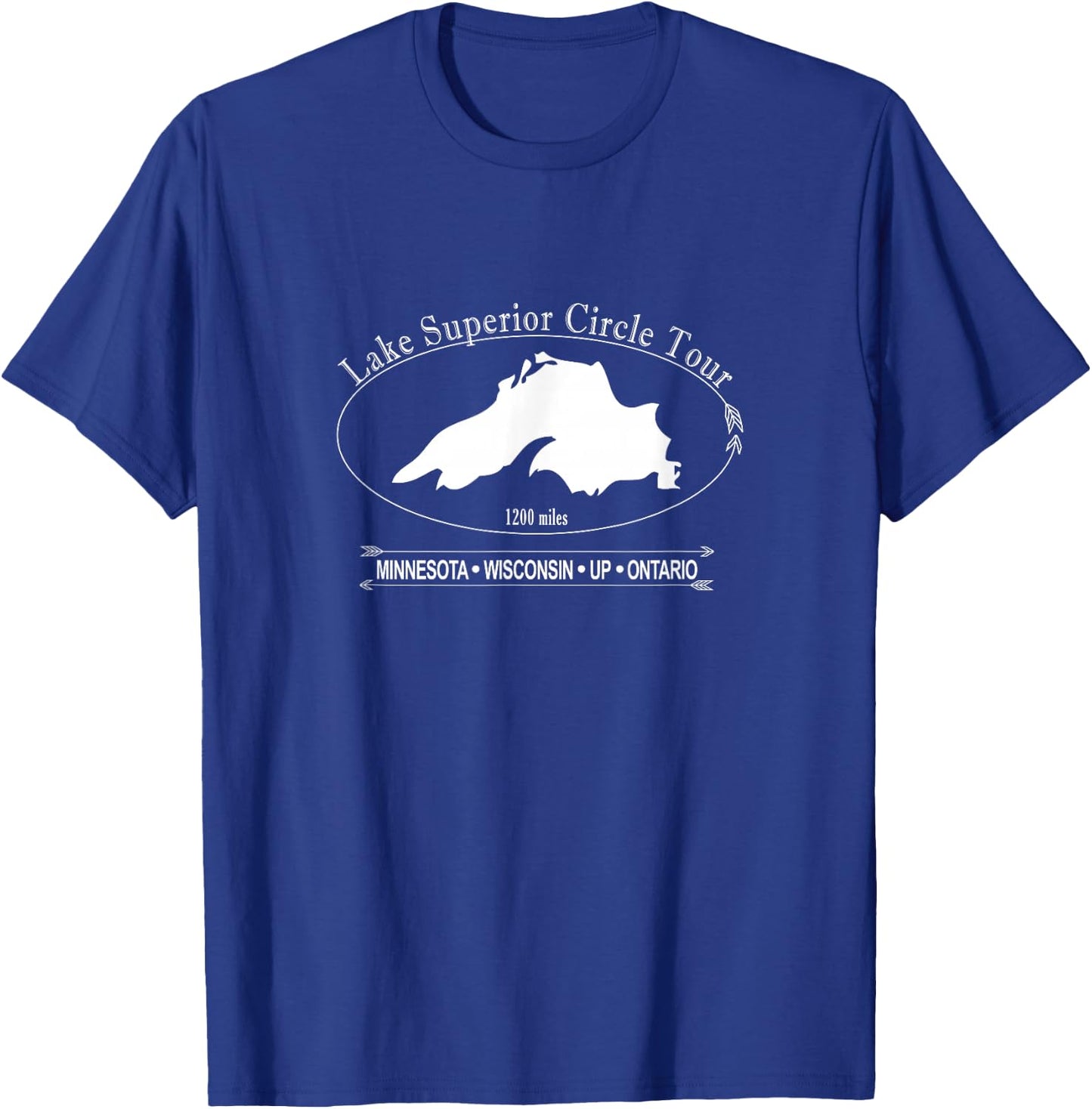 Lake Superior Circle Tour: Minnesota, Wisconsin, UP, Ontario T-Shirt - T-Shirt | Royal