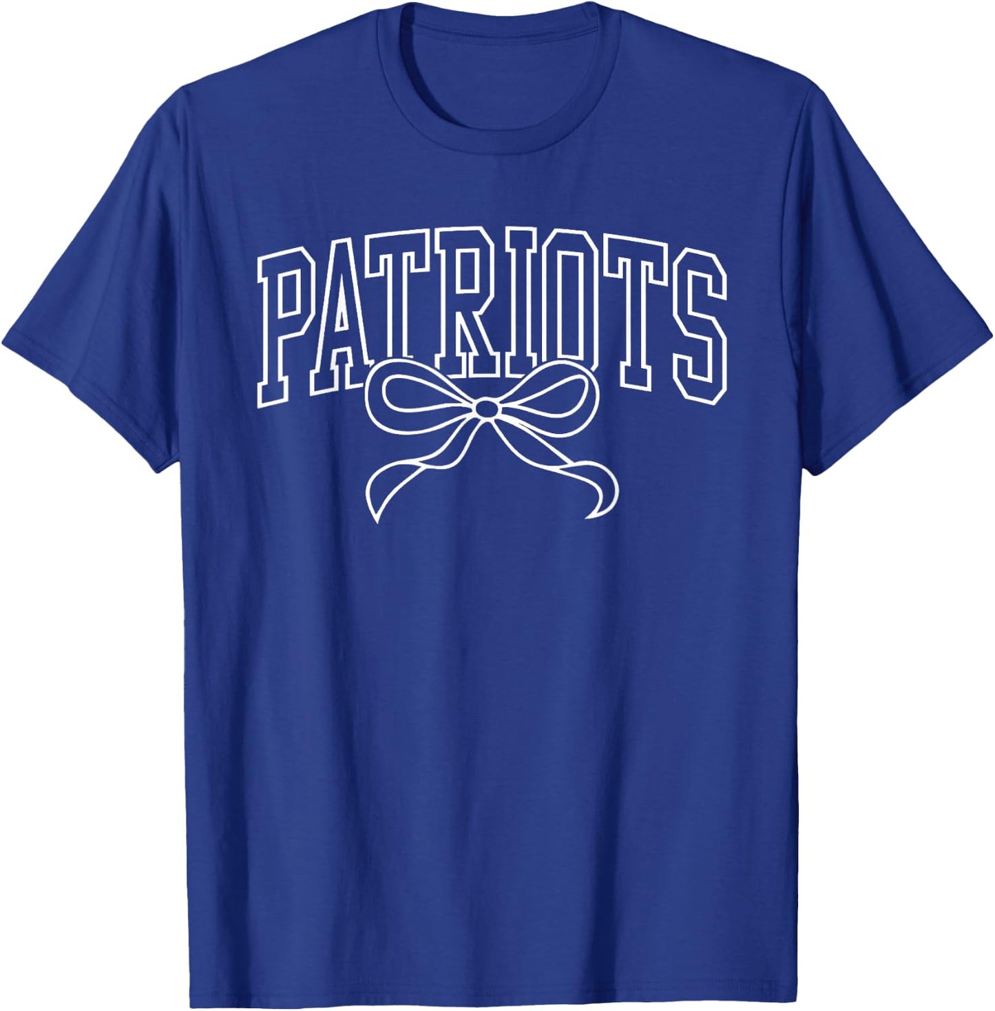 Vintage Patriots Back to School Team Spirit T-Shirt - T-Shirt | Royal