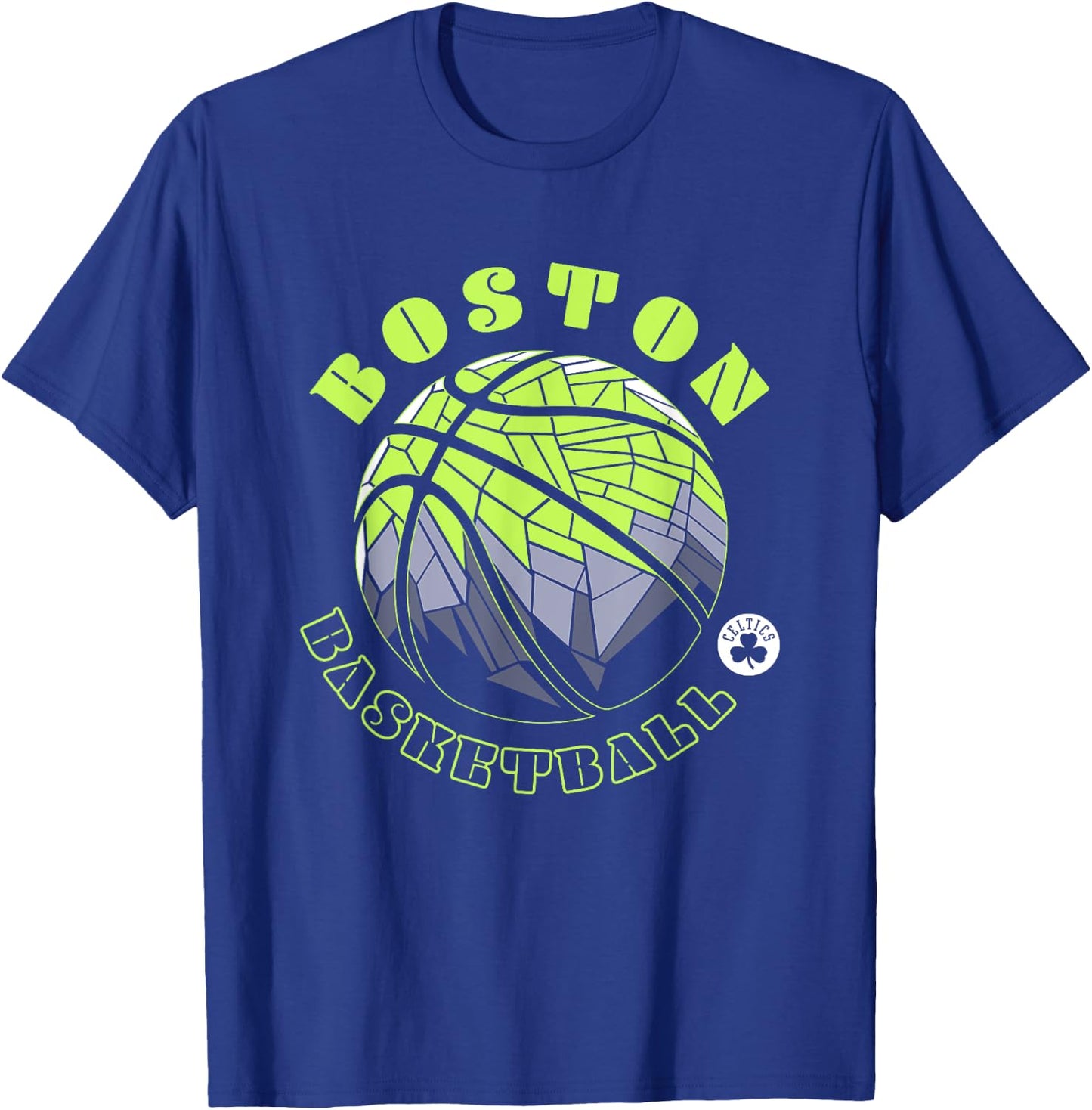 NBA Boston Celtics Neon Prism Basketball T-Shirt - T-Shirt | Royal