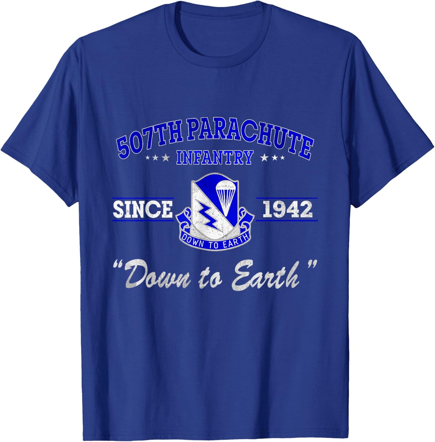 507th Parachute Infantry Regiment Veteran Father Day T-Shirt - T-Shirt | Royal