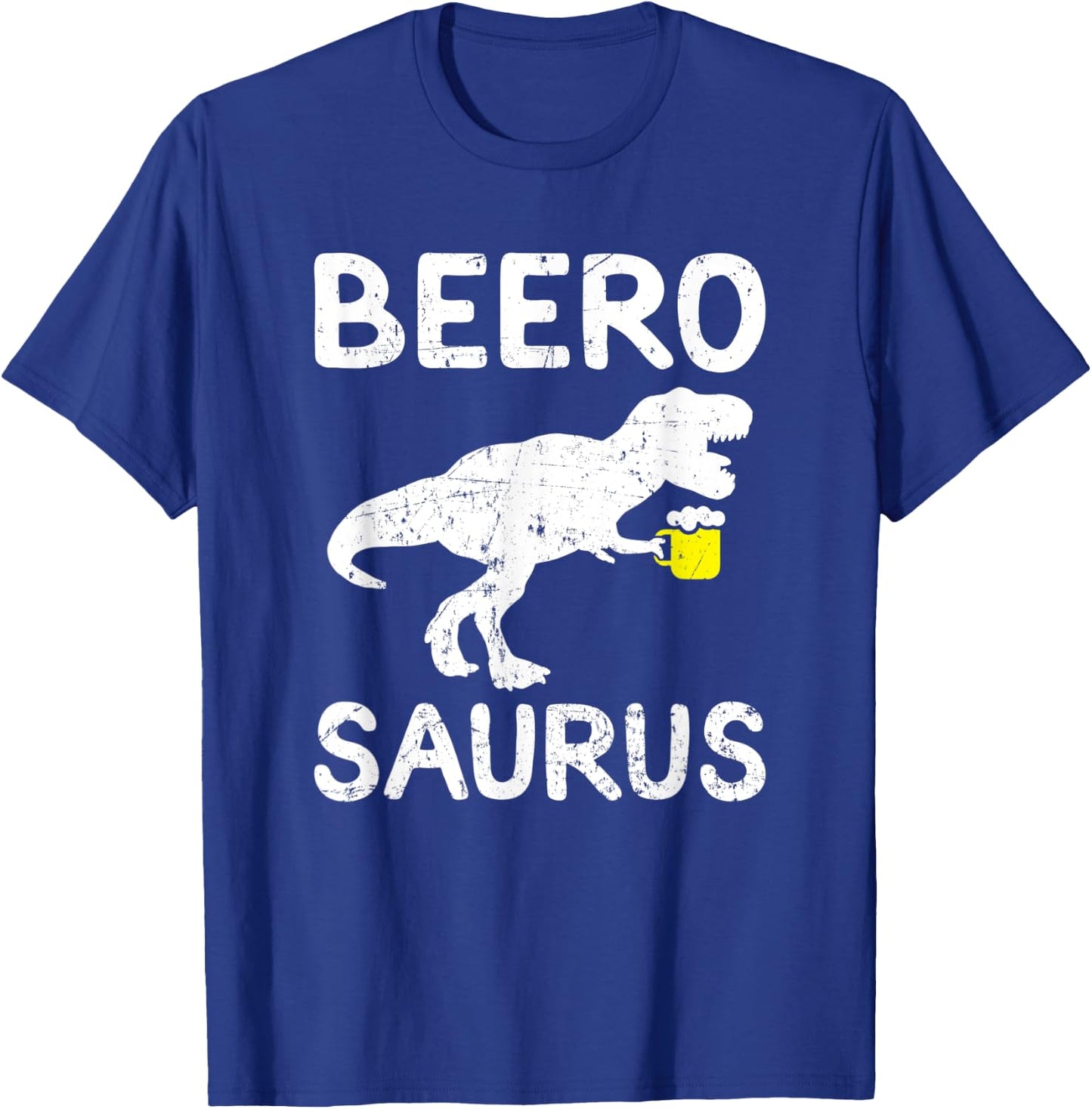 Beer Dinosaur Trex Funny Beer Drinking T-Shirt - T-Shirt | Royal
