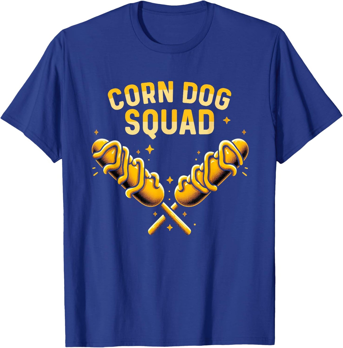 Cute Corn Dog Squad Stick Dogs Corndog Men Women T-Shirt - T-Shirt | Royal