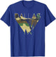 Dallas Camouflage Graphics Texas Camo T-Shirt - T-Shirt | Royal