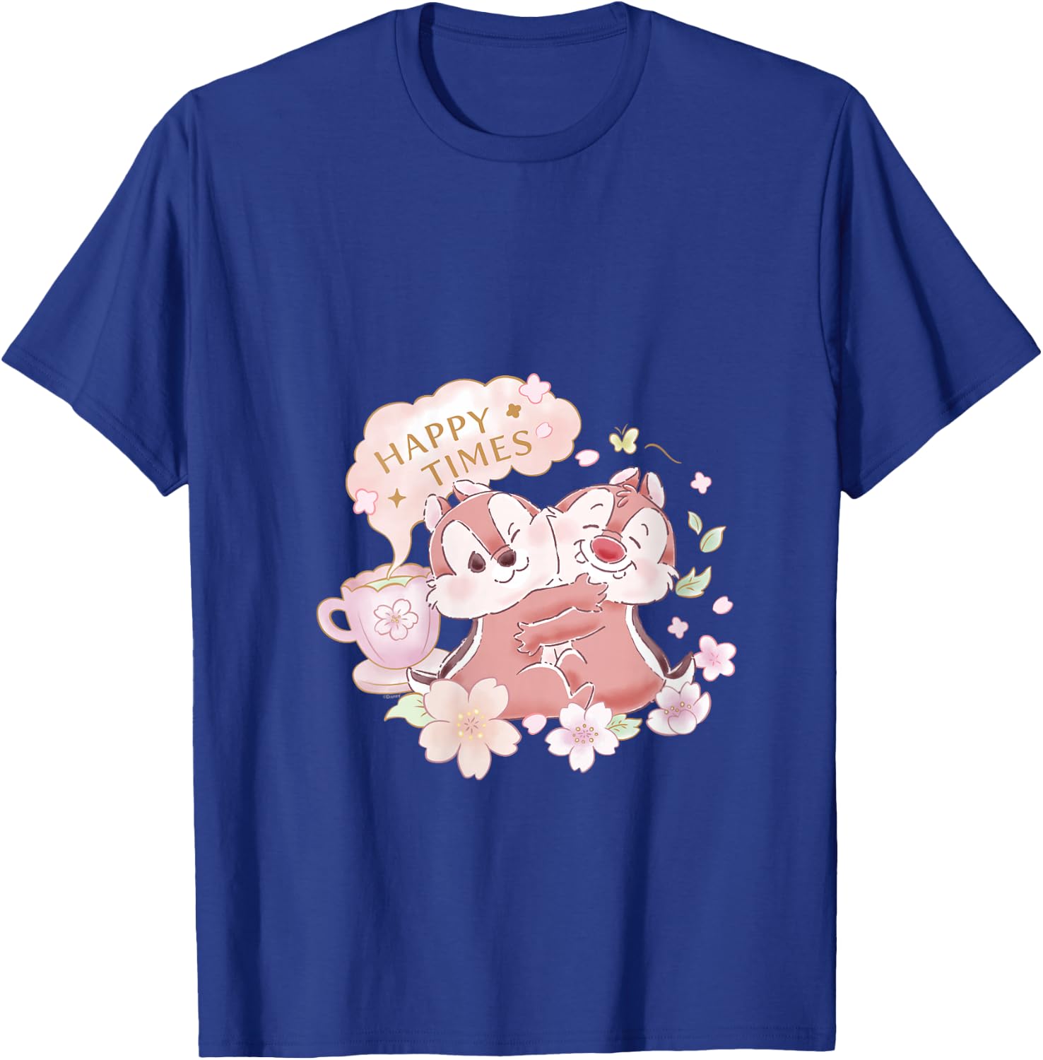 Disney Chip 'n Dale Happy Times Sakura Spring Cherry Blossom V-Neck T-Shirt - T-Shirt | Royal