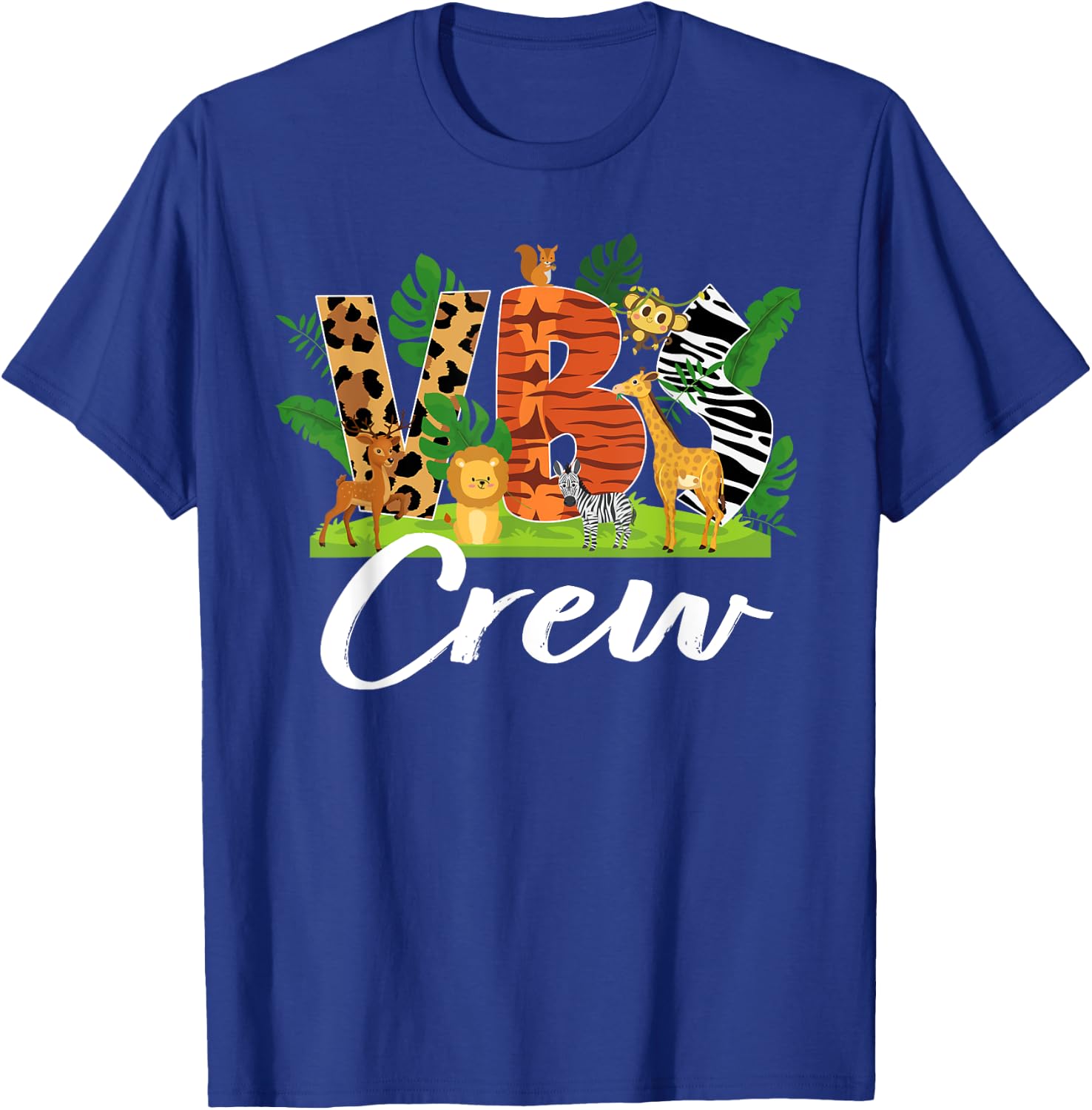 VBS Crew VBS 2025 Vacay Bible School Jungle Adventures T-Shirt - T-Shirt | Royal