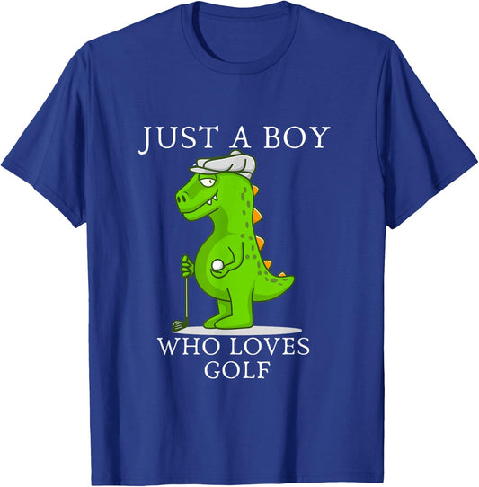 Funny Golf Gift Boys Kids Golf Field Game Golfer Sports T-Shirt - T-Shirt | Royal