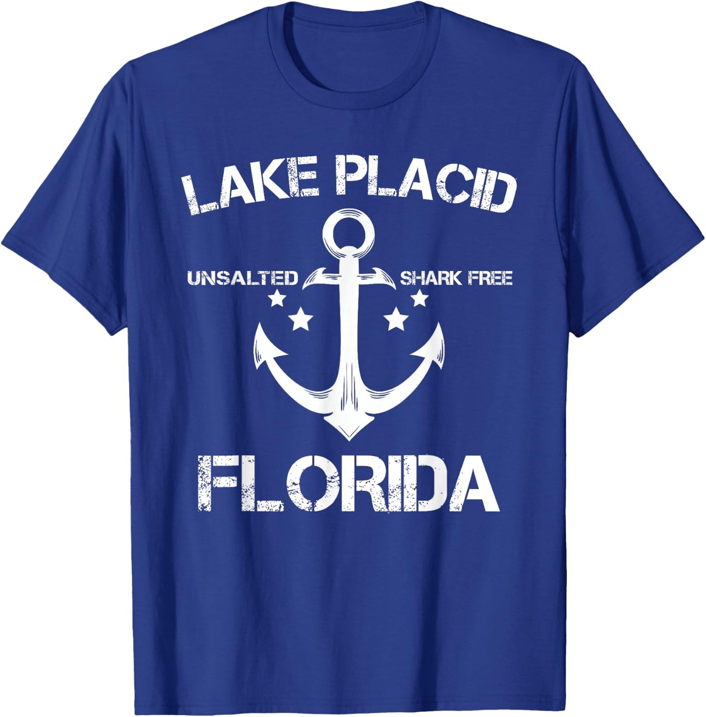 LAKE PLACID FLORIDA Funny Fishing Camping Summer Gift Men Women Kids T-Shirt - T-Shirt | Royal
