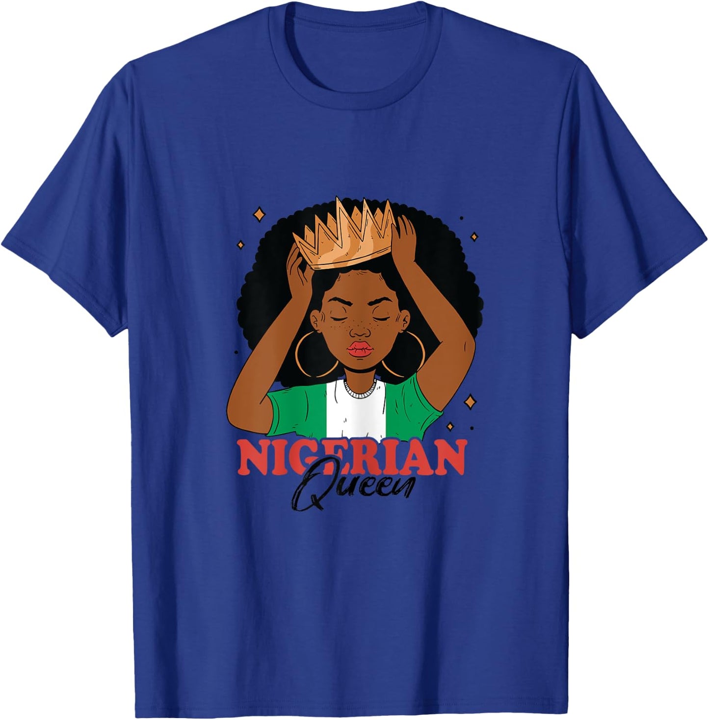 Nigerian Queen Nigerian Roots Nigerian Pride Nigeria T-Shirt - T-Shirt | Royal