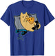 Nerdy Pizza Eating Gamer Cat Game Paused T-Shirt - T-Shirt | Royal