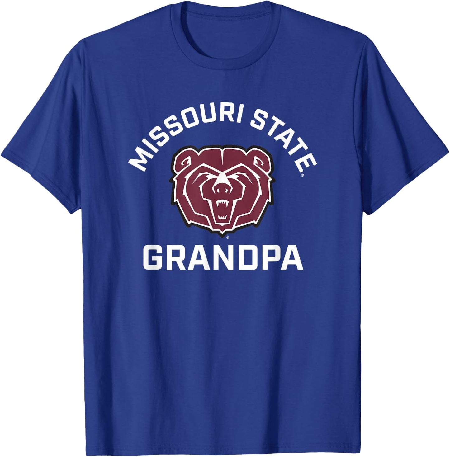 Missouri State University MSU Bears Arched Grandpa T-Shirt - T-Shirt | Royal