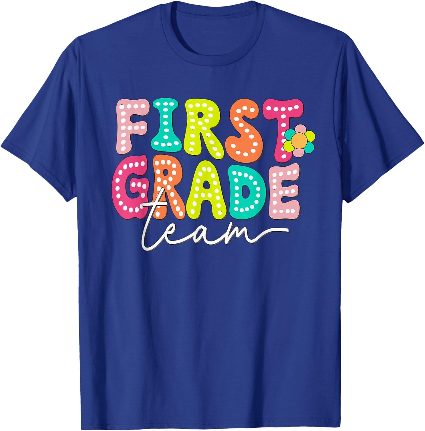 First Grade Team Teacher Back To School 1st Grade Squad Kids T-Shirt - T-Shirt | Royal
