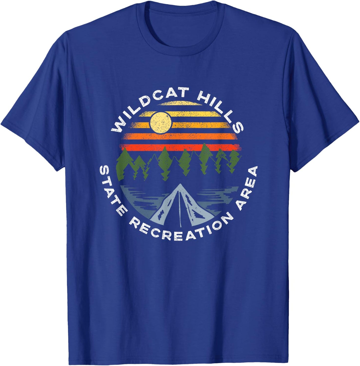 Wildcat Hills State Recreation Area Nebraska Camping T-Shirt - T-Shirt | Royal