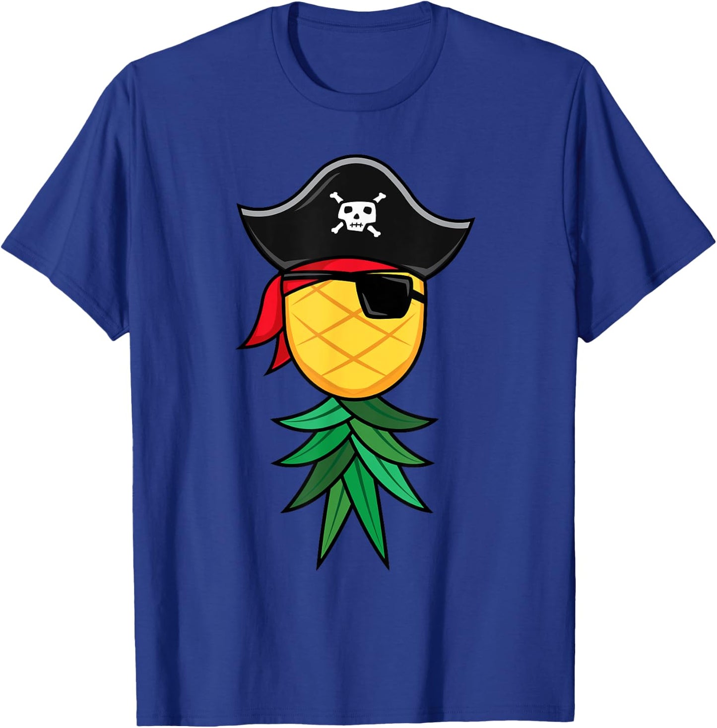 Halloween Pirate Upside Down Pineapple Swingers Lifestyle T-Shirt - T-Shirt | Royal
